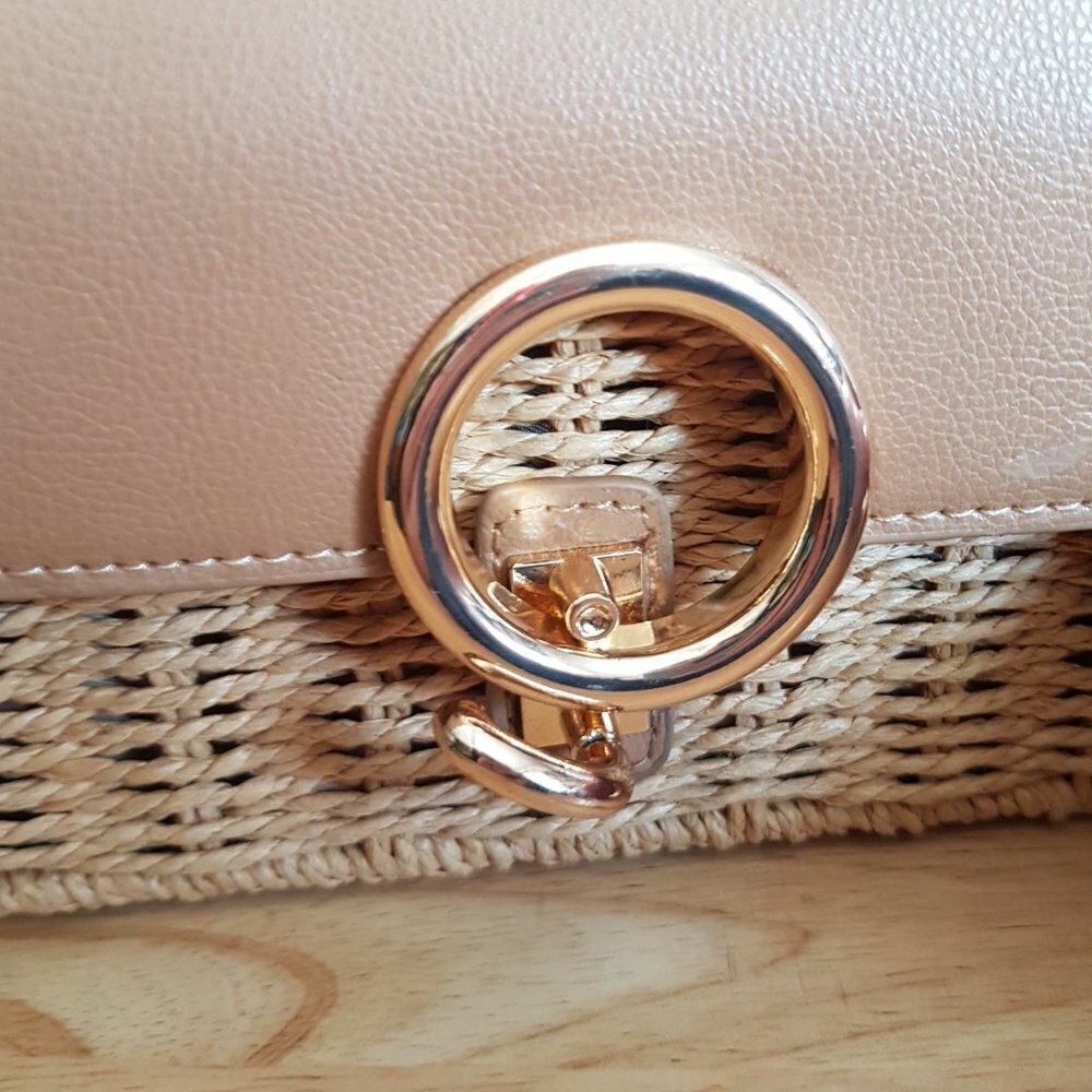 🪅 LA Express women  straw wicker Crossbody Bag - Picture 12 of 13